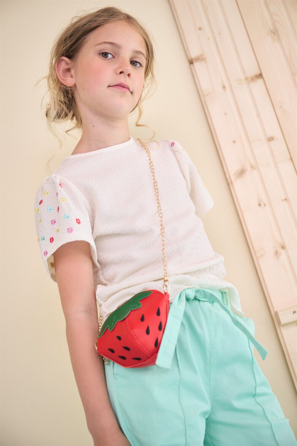 Beige NONO Top KABY STRUCTURED TOP - large