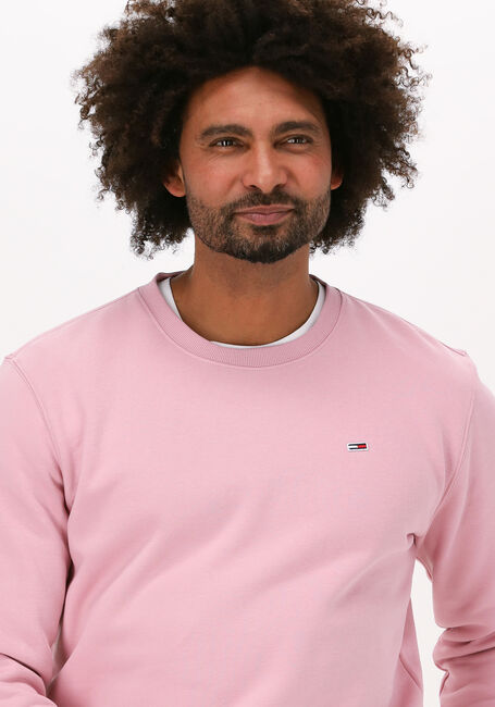 Roze TOMMY JEANS Sweater TJM REGULAR FLEECE C NECK - large