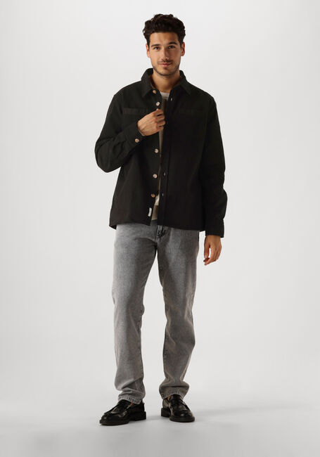 Zwarte FORÉT Overshirt FELLOW TWILL SHIRT - large