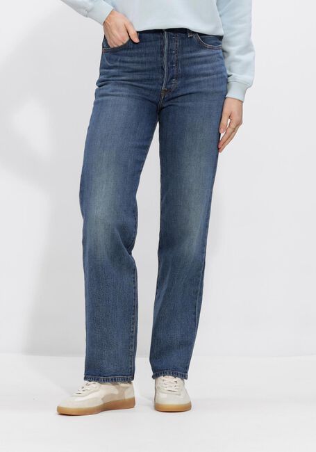 Blauwe LEVI'S Straight leg jeans RIBCAGE FULL LENGTH - large