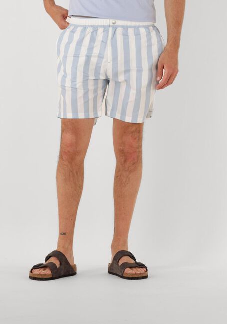Blauwe SCOTCH & SODA Zwembroeken STRIPED MID-LENGTH SWIMSHORT - large