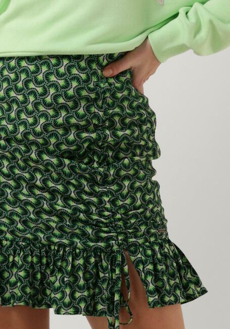 Groene COLOURFUL REBEL Minirok INA GRAPHIC SMOCK MINI SKIRT - large