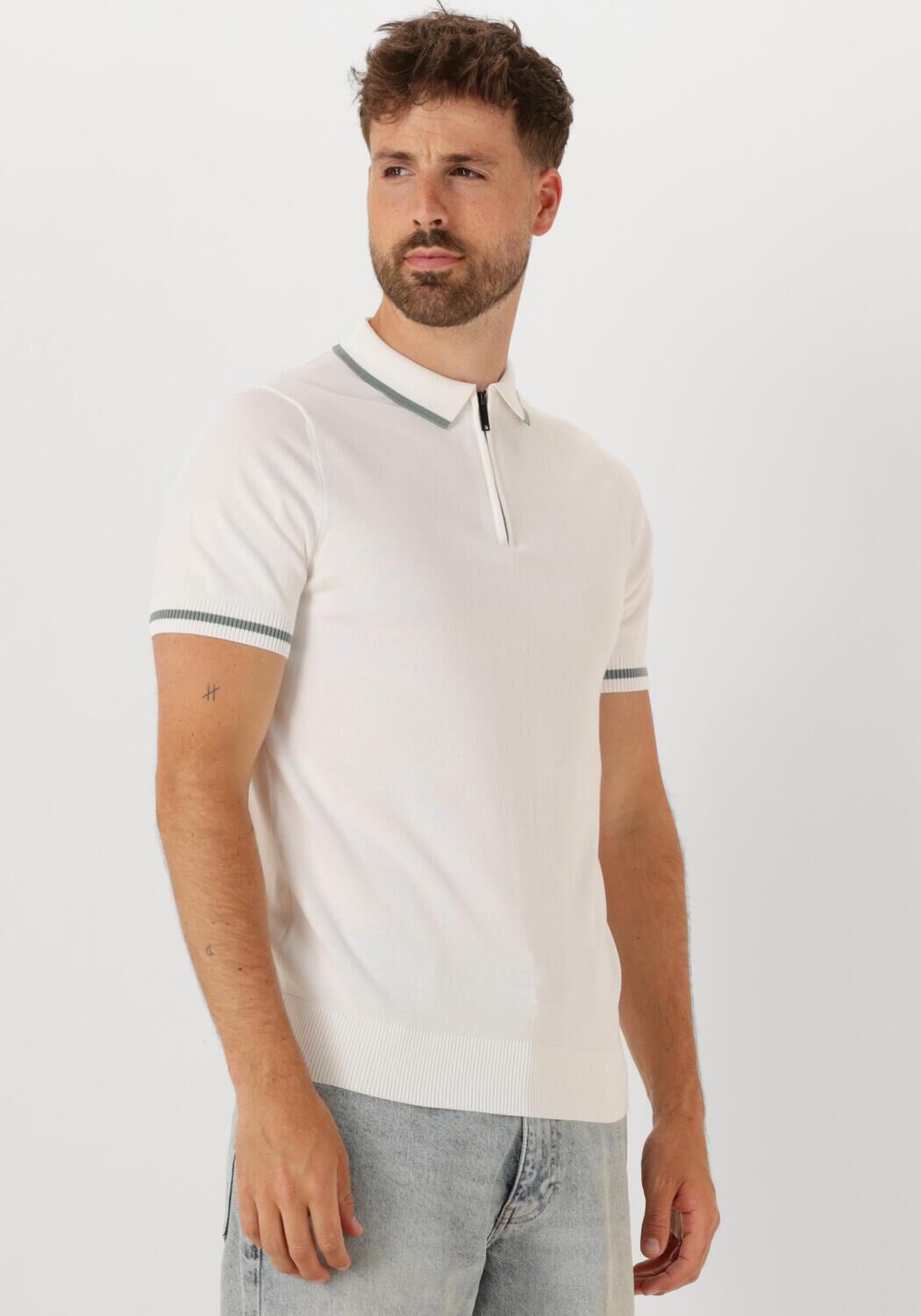 SAINT STEVE Heren Polo's & T-shirts Siem Wit