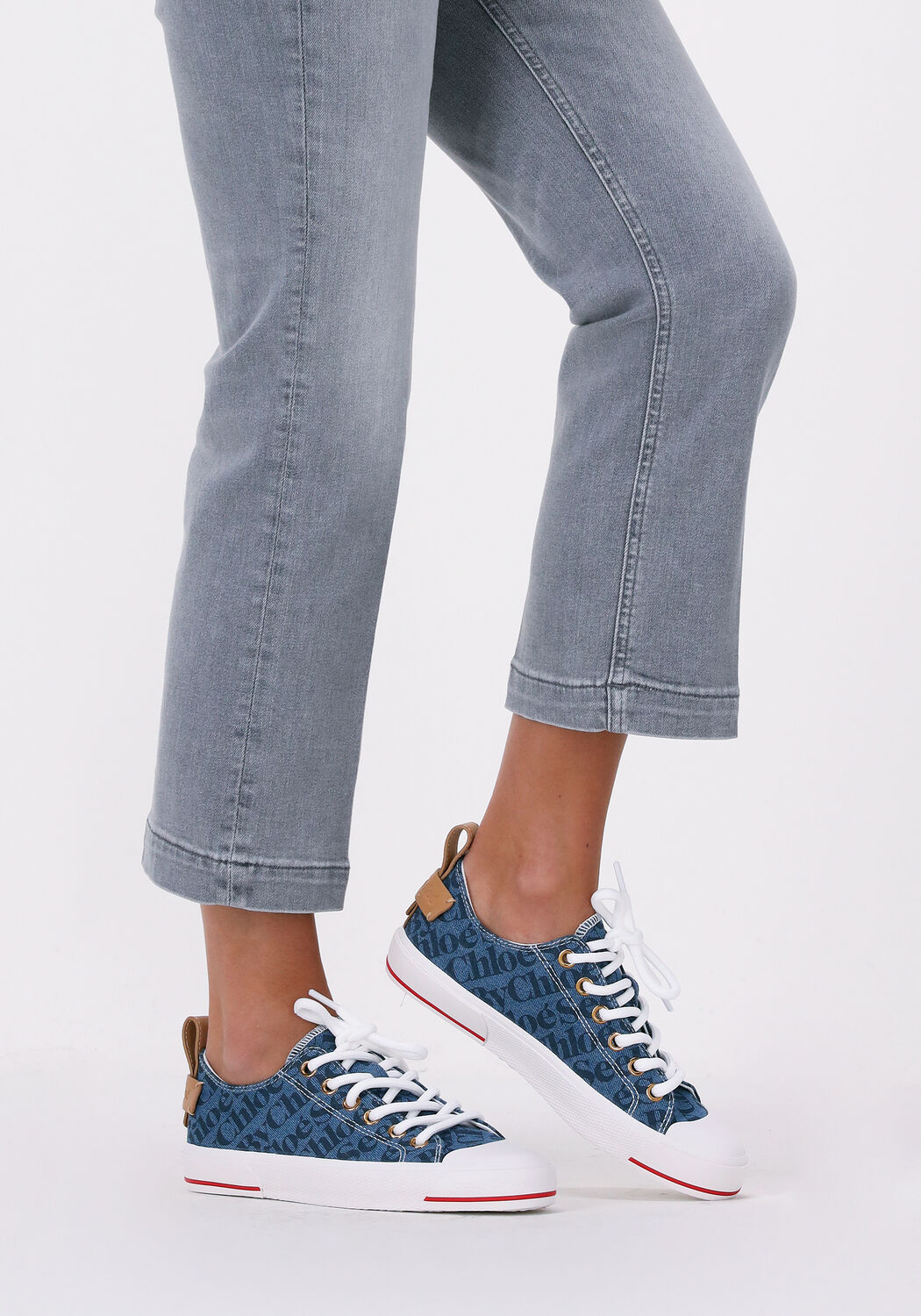 blauwe see by chlo lage sneakers aryana low