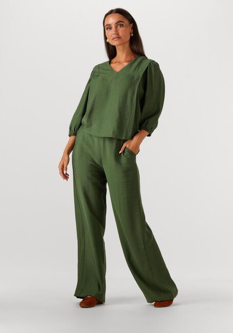 Groene MINUS Blouses SERIA V-NECK BLOUSE - large
