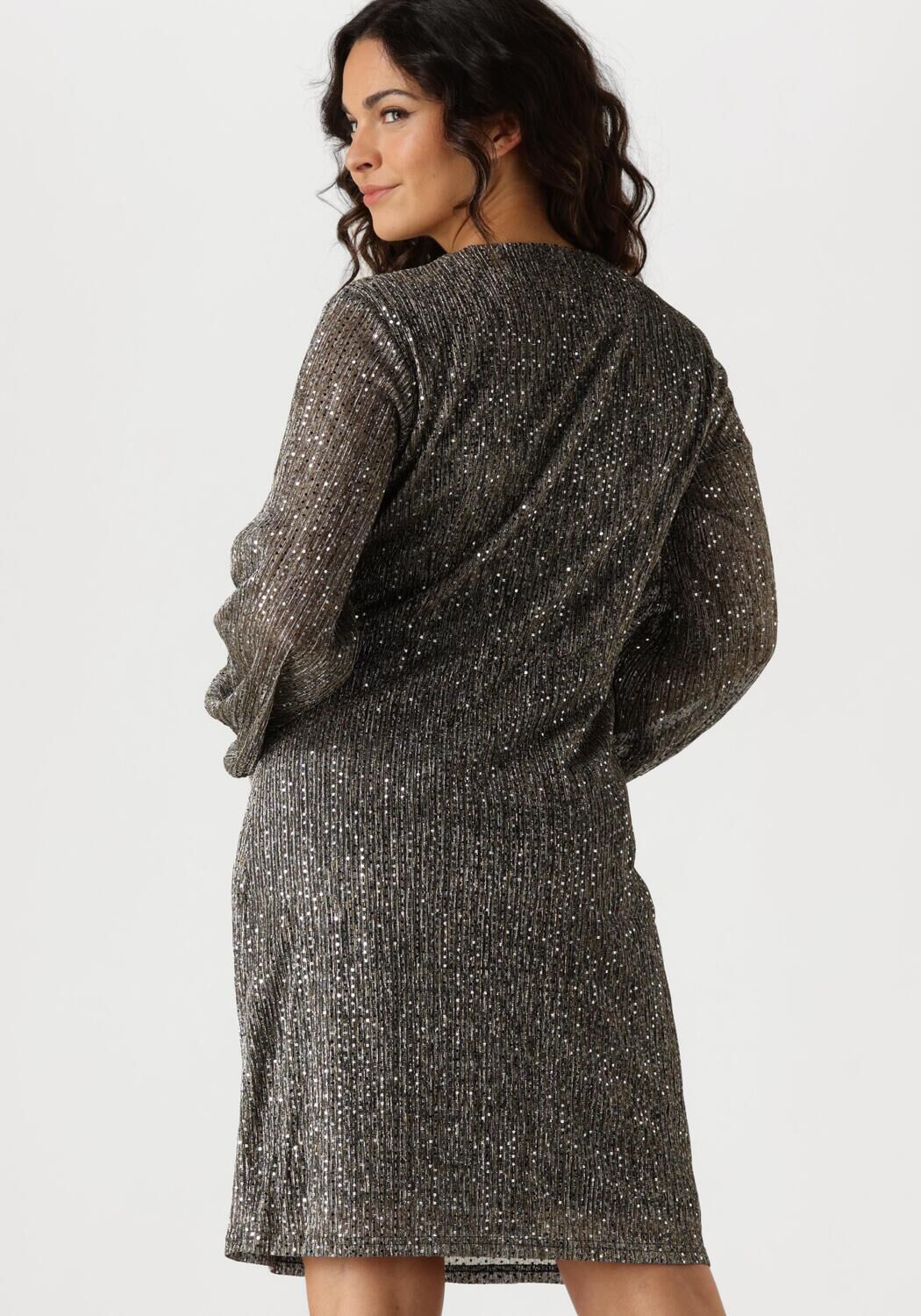 AAIKO Dames Jurken Gwen Mesh Pes 180 Goud