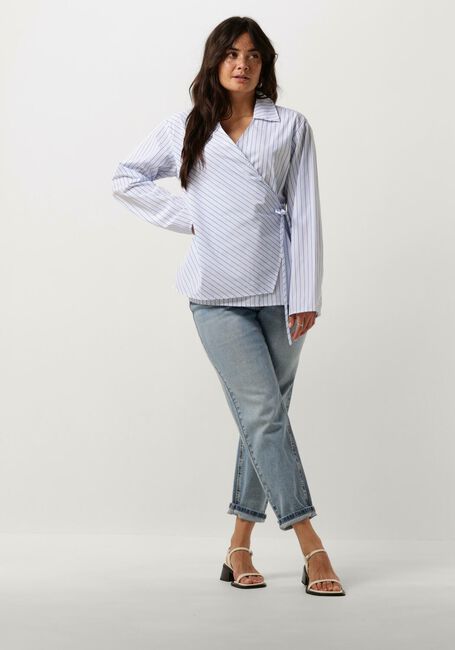 Witte MSCH COPENHAGEN Blouses MSCHZENIKA WRAP TOP STP - large