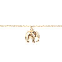 Gouden ATLITW STUDIO Armbanden SOUVENIR BRACELET ELEPHANT - medium