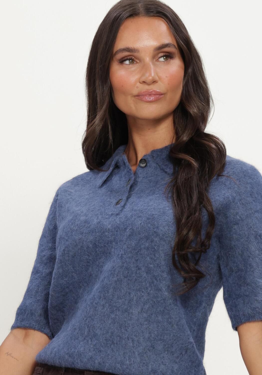 KNIT-TED Dames Truien & Vesten Sherman Top Blauw