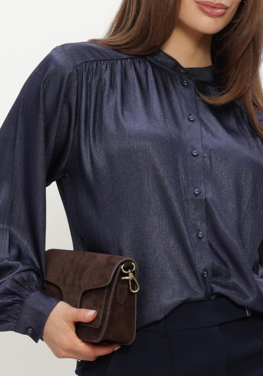 AAIKO Dames Blouses Liv Pes 516 Blauw