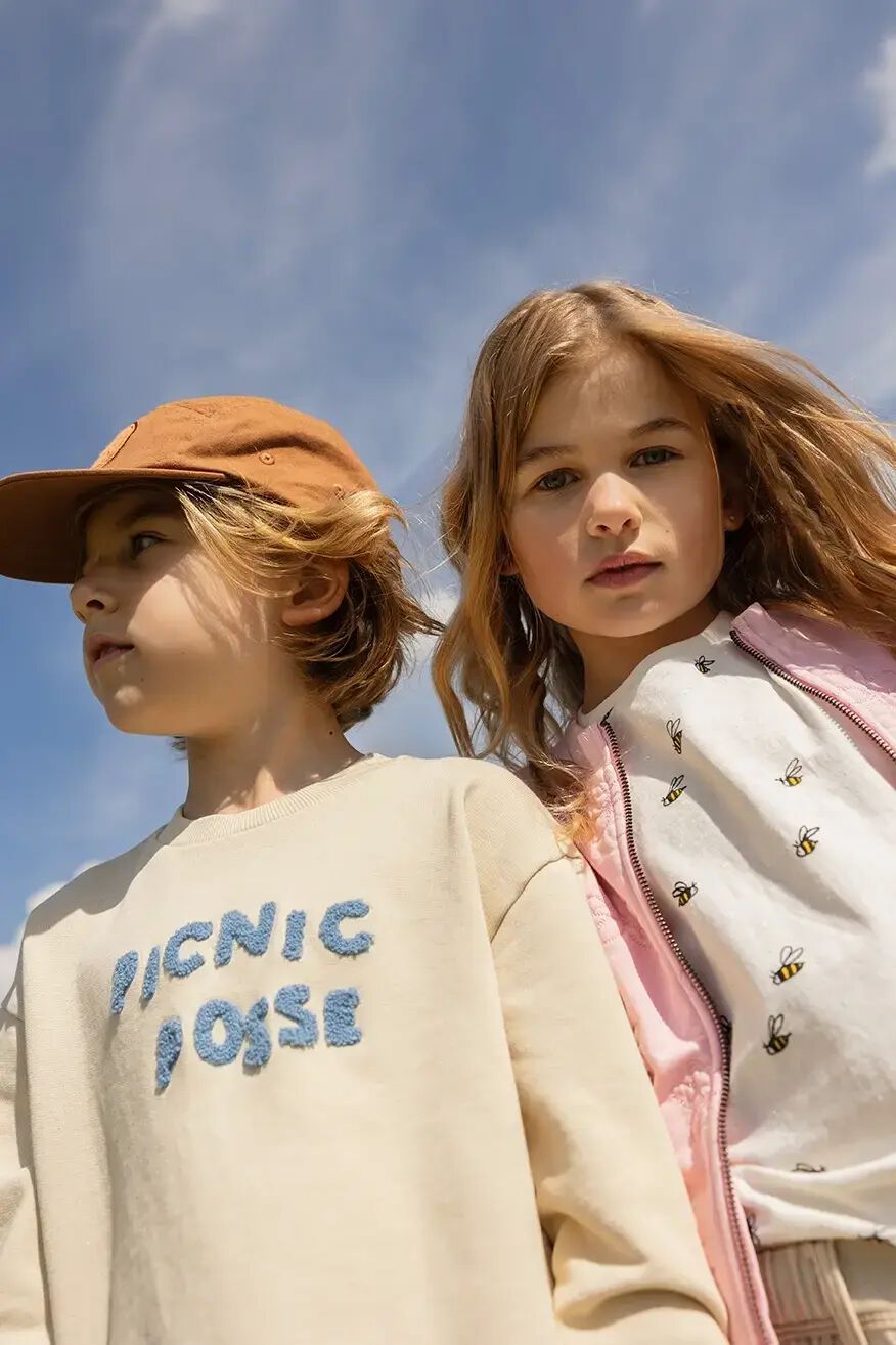 Sproet & Sprout Jongens Truien & Vesten Sweatshirt Picnic Posse Beige