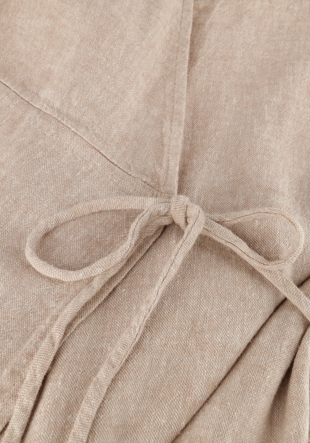 Zand MSCH COPENHAGEN Midi jurk MSCHJOVENE GINIA 3/4 WRAP DRESS - large