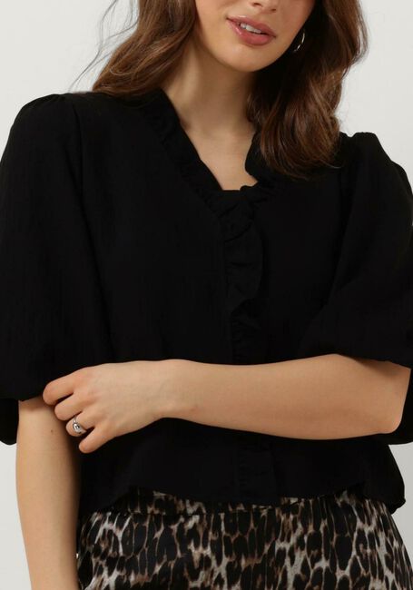 Zwarte CO'COUTURE Blouses SUADA PUFF SS BLOUSE - large