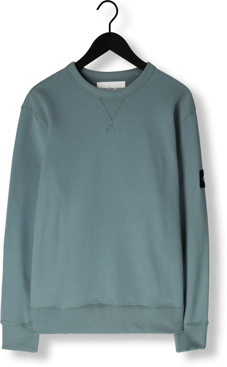 CALVIN KLEIN Heren Truien & Vesten Badge Crew Neck Blauw