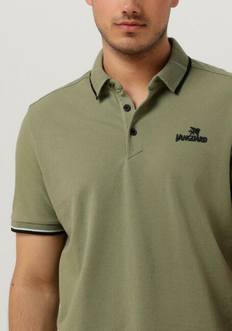 Olijf VANGUARD Polo SHORT SLEEVE POLO COTTON POLY WAFFLE STRUCTURE - large