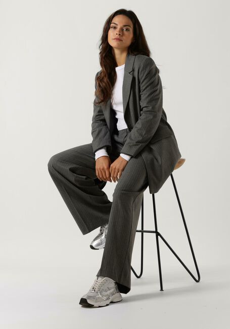 Grijze SELECTED WOMEN Pantalon FANNI HW WIDE PANT B - large