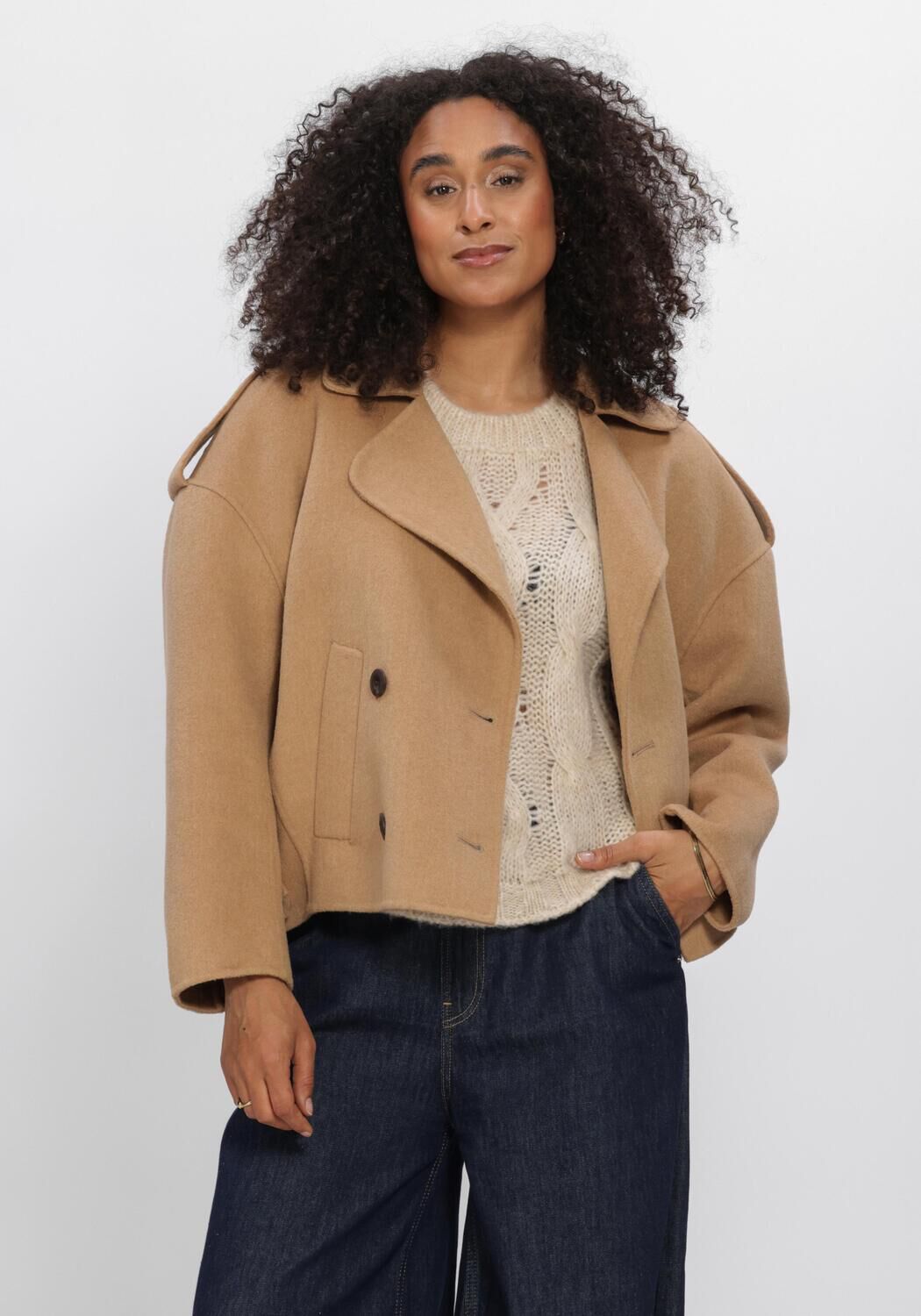 Camel SUMMUM Jack JACKET WOOL CLASSIC - large