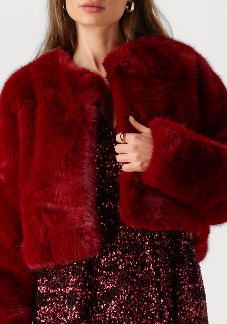 Rode OMODA ATELIER Faux fur jas X IRIS - IMRE - large