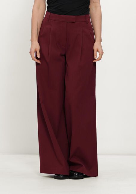 Bordeaux SELECTED WOMEN Pantalon SLWEXTRA WIDE HW THILDE PANT - large