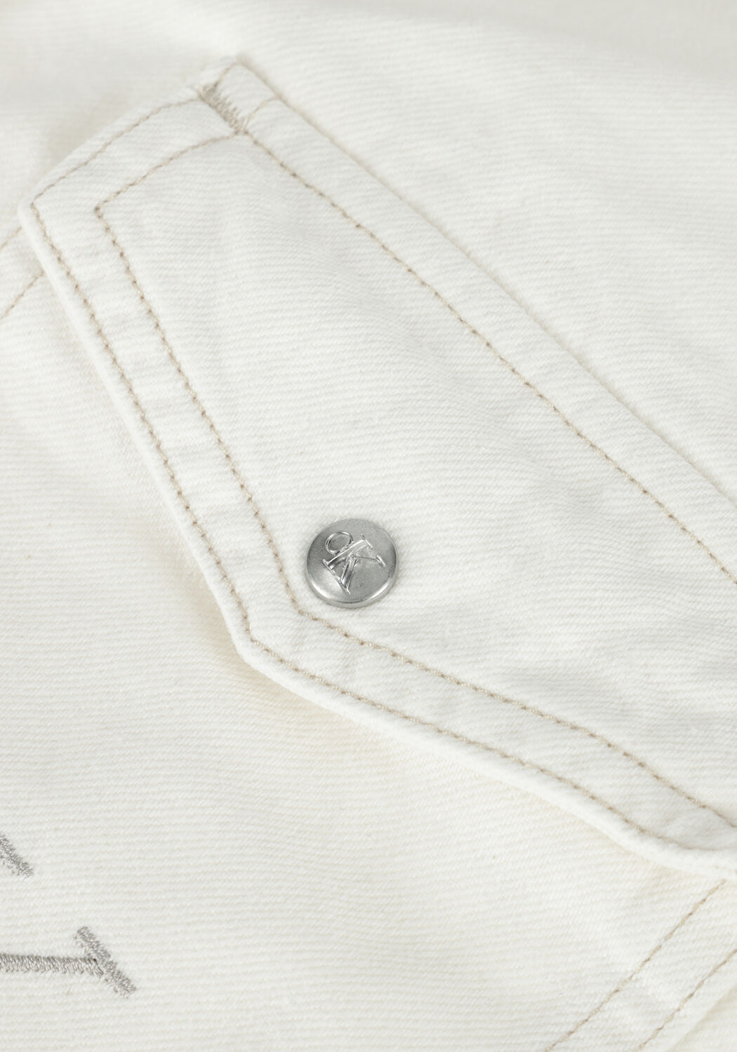 Omoda Dames Kleding Jassen Spijkerjassen Witte Spijkerjas Cropped Utility Shirt 
