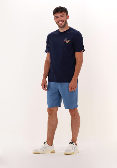 Donkerblauwe SCOTCH & SODA T-shirt GRAPHIC CREWNECK JERSEY T-SHIRT - large