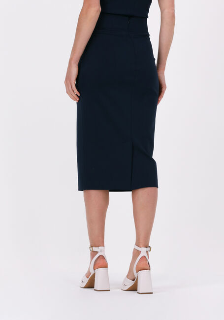 Donkerblauwe VANILIA Midirok PUNTO FITTED SKIRT - large