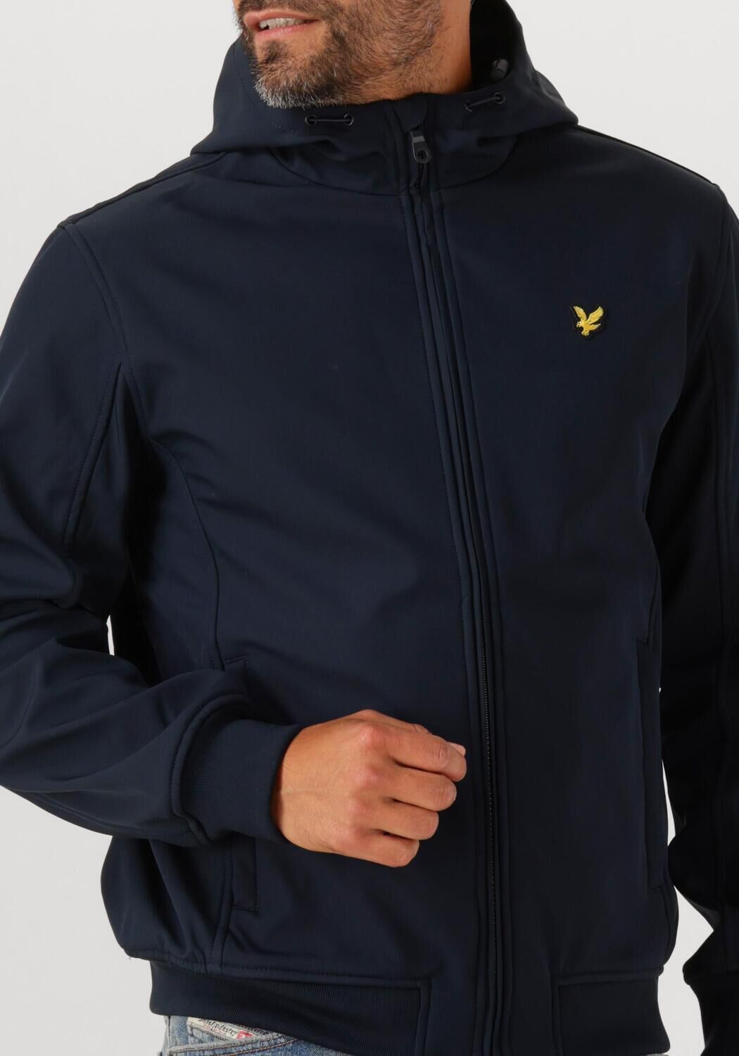 Donkerblauwe LYLE & SCOTT Jack FLEECE BACK SOFTSHELL | Omoda