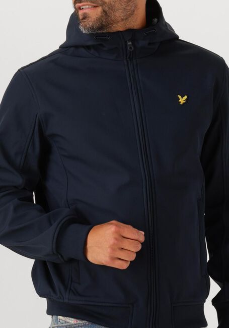Donkerblauwe LYLE & SCOTT Jack FLEECE BACK SOFTSHELL - large