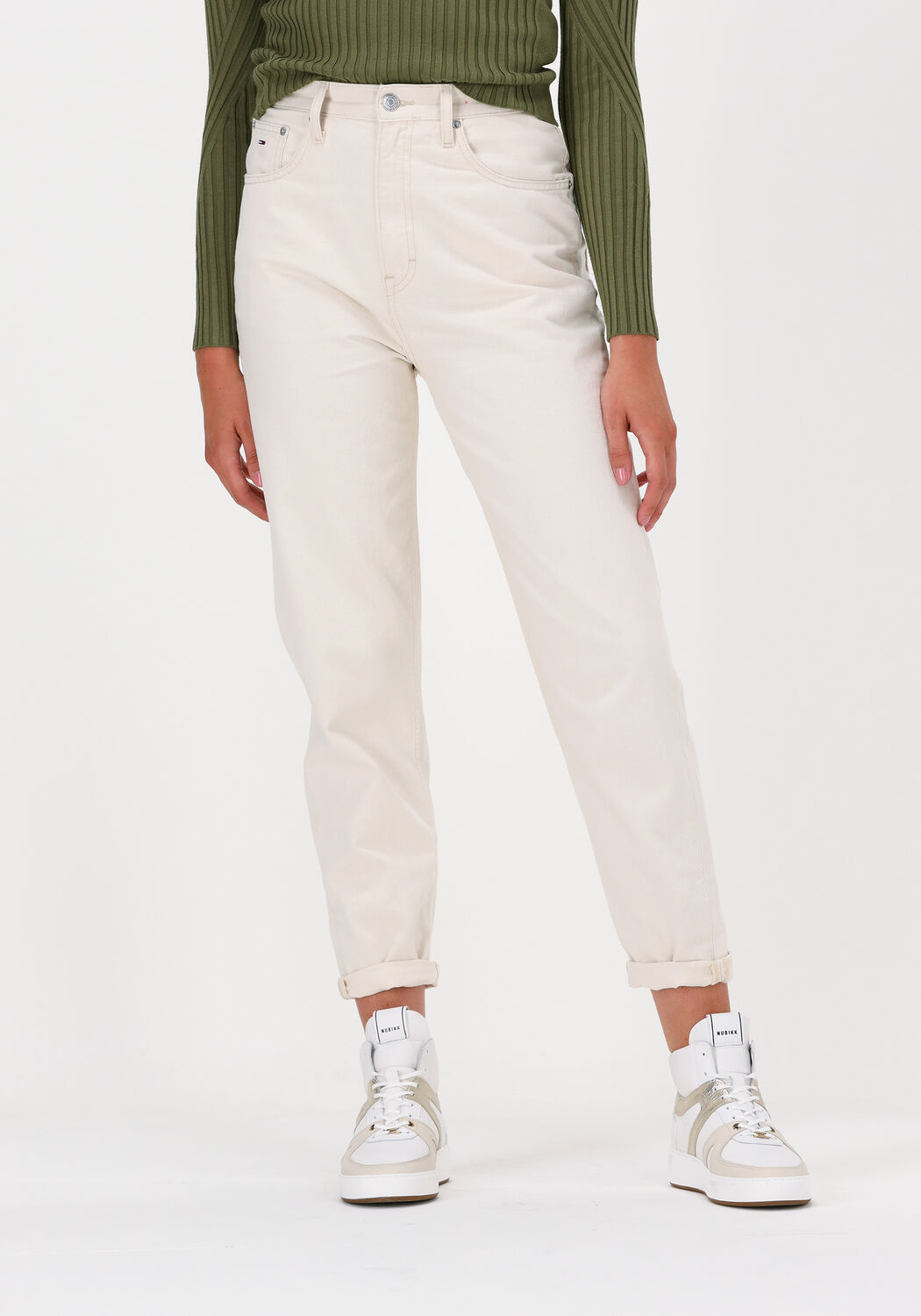 Gebroken wit TOMMY JEANS Mom jeans MOM JEAN SDTB UHR TPRD BE804 E | Omoda