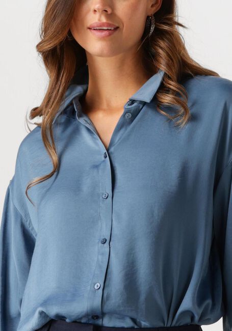Donkerblauwe MSCH COPENHAGEN Blouses MSCHSANDELINE MALUCA SHIRT - large