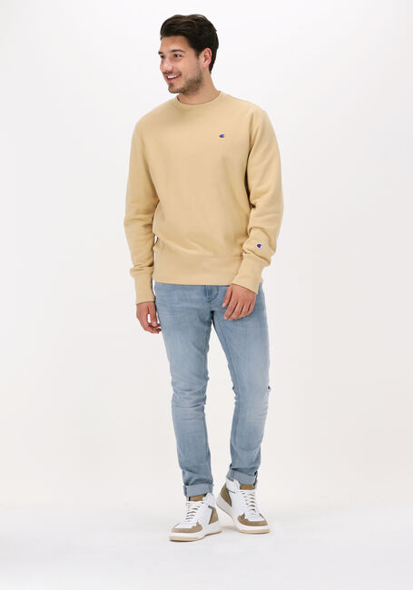 Gele CHAMPION Sweater CREWNECK SWEATSHIRT - large