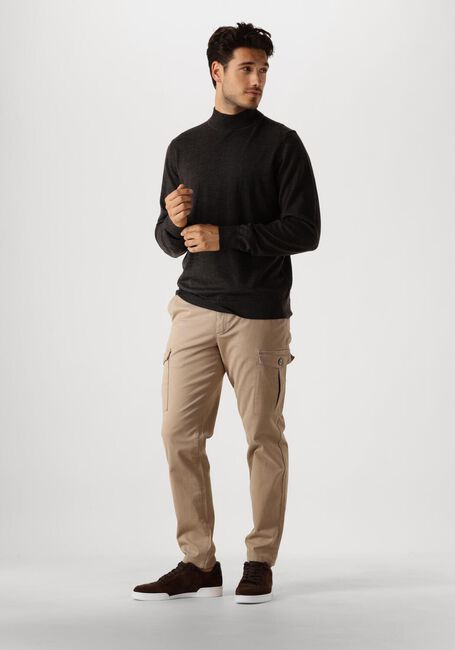 Bruine PROFUOMO Trui PULLOVER MOCK - large