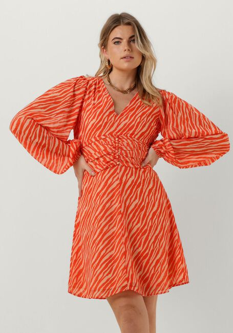 Koraal NOTES DU NORD Mini jurk GENNY RECYCLED SHORT DRESS - large