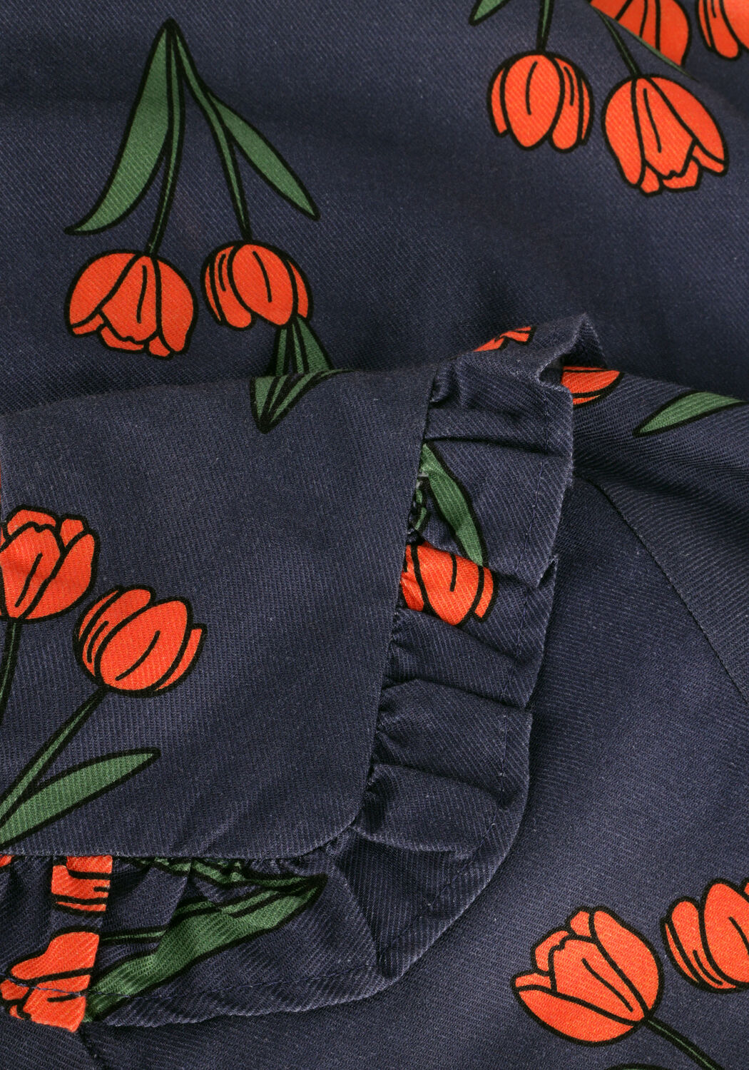 Blauwe CARLIJNQ Blouses TULIPS - BLOUSE WITH BIG COLLAR - large