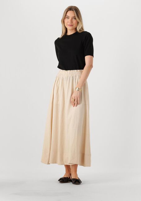 Beige Y.A.S. Maxirok YASFLAXY HW ANKLE SKIRT NOOS - large