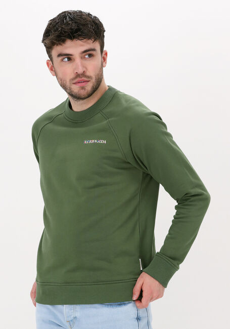 Groene SCOTCH & SODA Sweater CREWNECK LOGO FELPA SWEATSHIRT IN ORGANIC COTTON - large