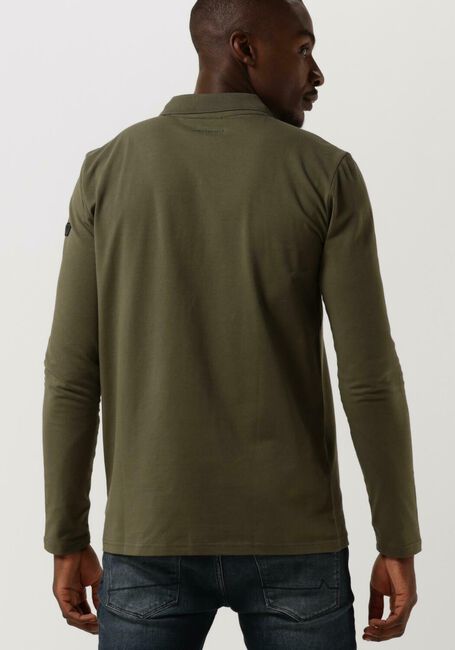 Olijf PUREWHITE Polo POLO LONG SLEEVE WITH LOGO TAPE ON SLEEVE - large