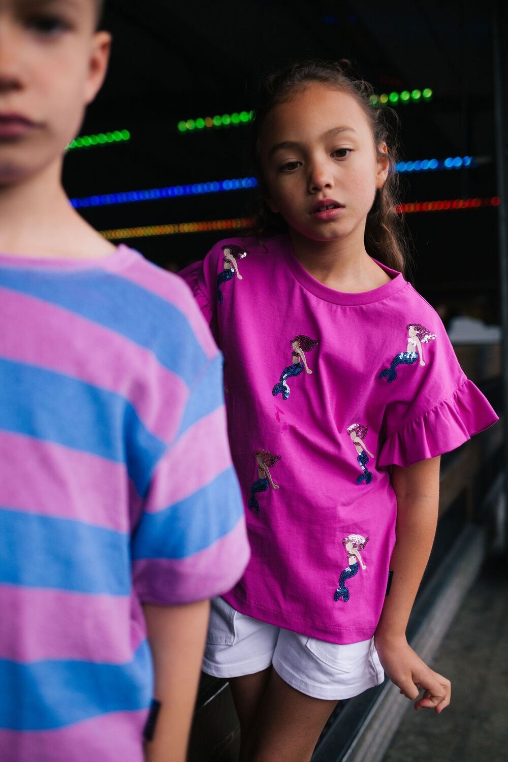 Roze DAILY BRAT Top MERMAID T-SHIRT - large