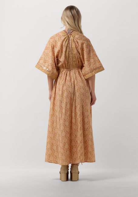 Camel SUMMUM Maxi jurk DRESS BLOCKPRINT - large