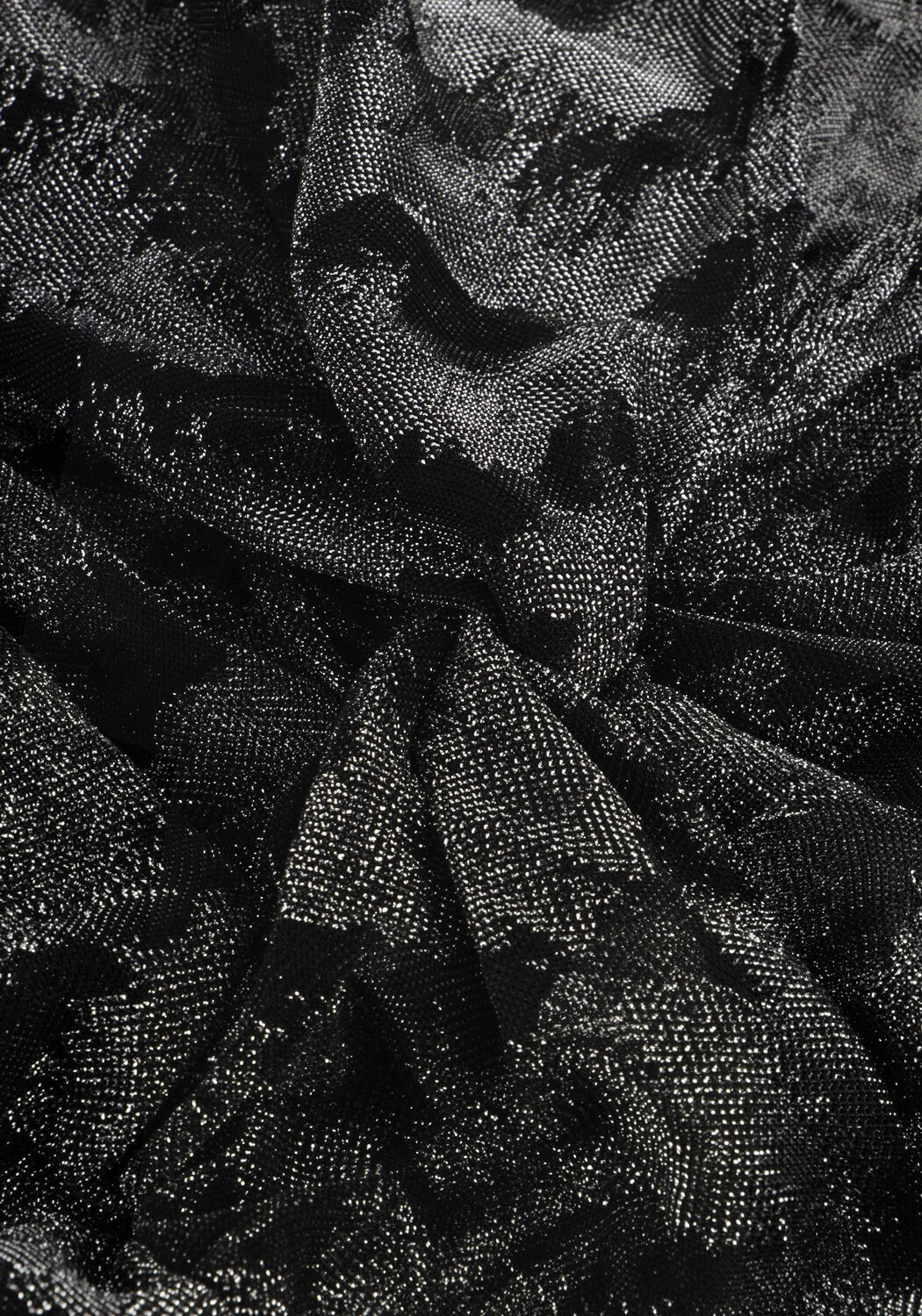 Zilveren COLOURFUL REBEL Mini jurk MENCIA ZEBRA METALLIC V-NECK DRESS - large