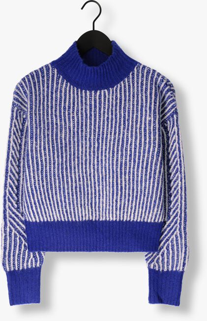 Blauwe ANOTHER LABEL Trui ELIS KNITTED PULL - large