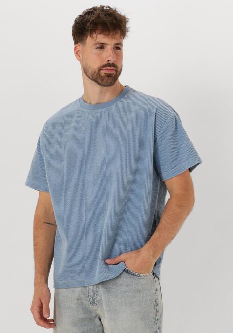 Lichtblauwe ANERKJENDT T-shirt AKVILLADS CORDUROY S/S TEE - large