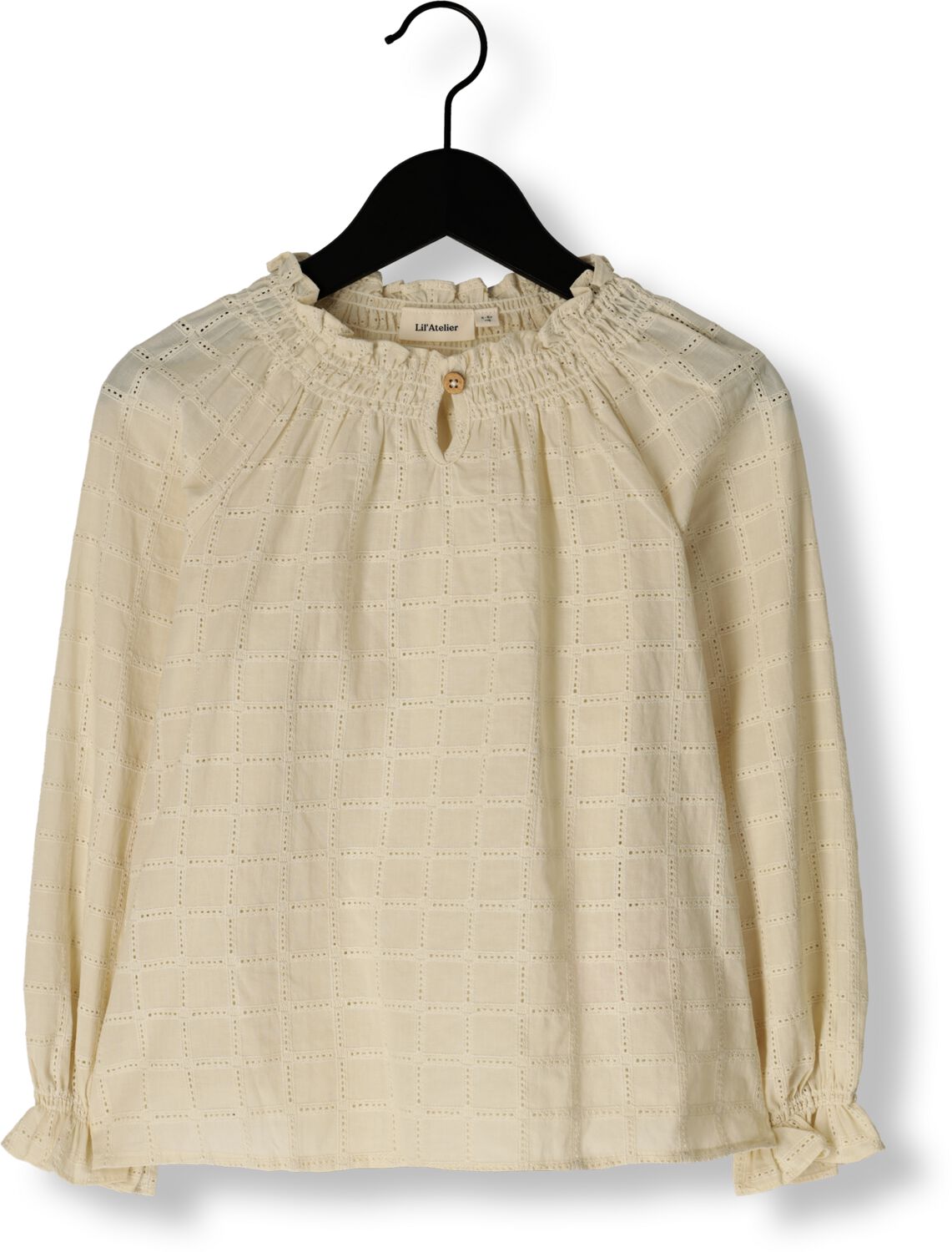 LIL' ATELIER Meisjes Blouses Nmfbinda Ls Loose Shirt Lil Beige