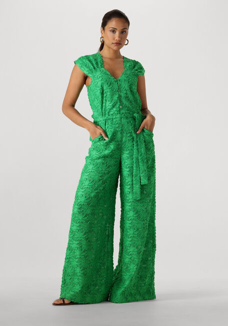 Groene POM AMSTERDAM Jumpsuits JUMPSUIT PALM GREEN JACQUARD - large