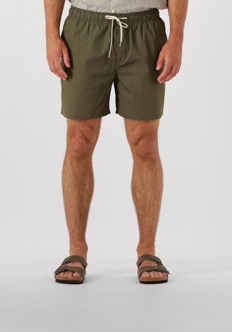 Olijf SELECTED HOMME Zwembroeken SLHCOOPER-SEERSUCKER SWIMSHORTS - large