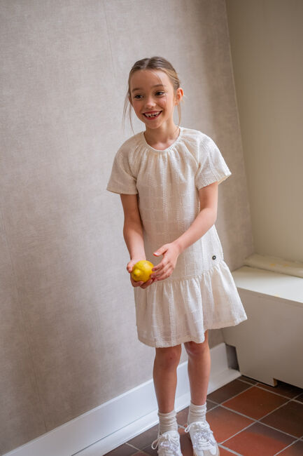 Ecru LIKE FLO Mini jurk MAAN FLO SEQUINCE DRESS - large