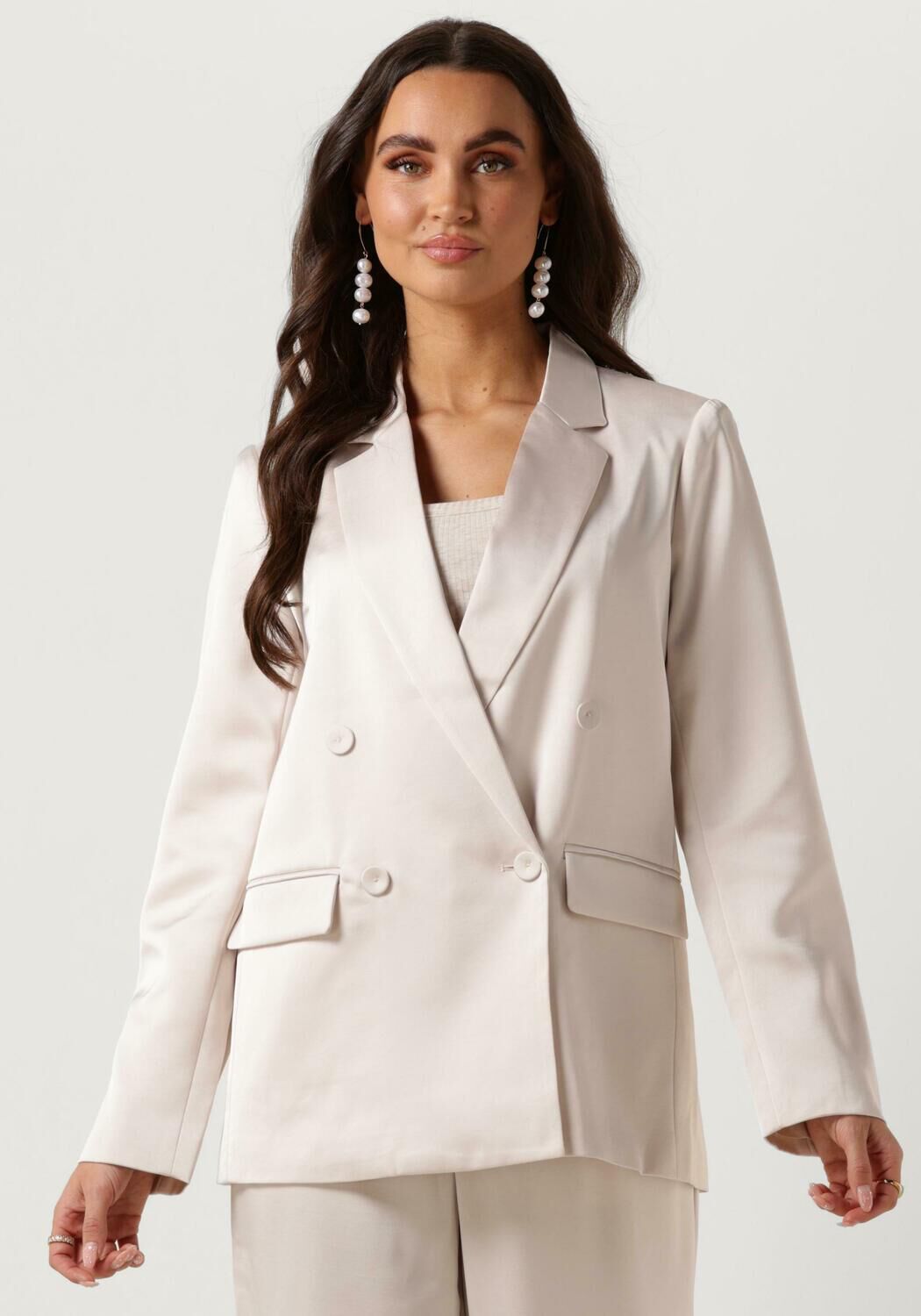 NEO NOIR Dames Blazers Jardin Heavy Sateen Blazer Creme