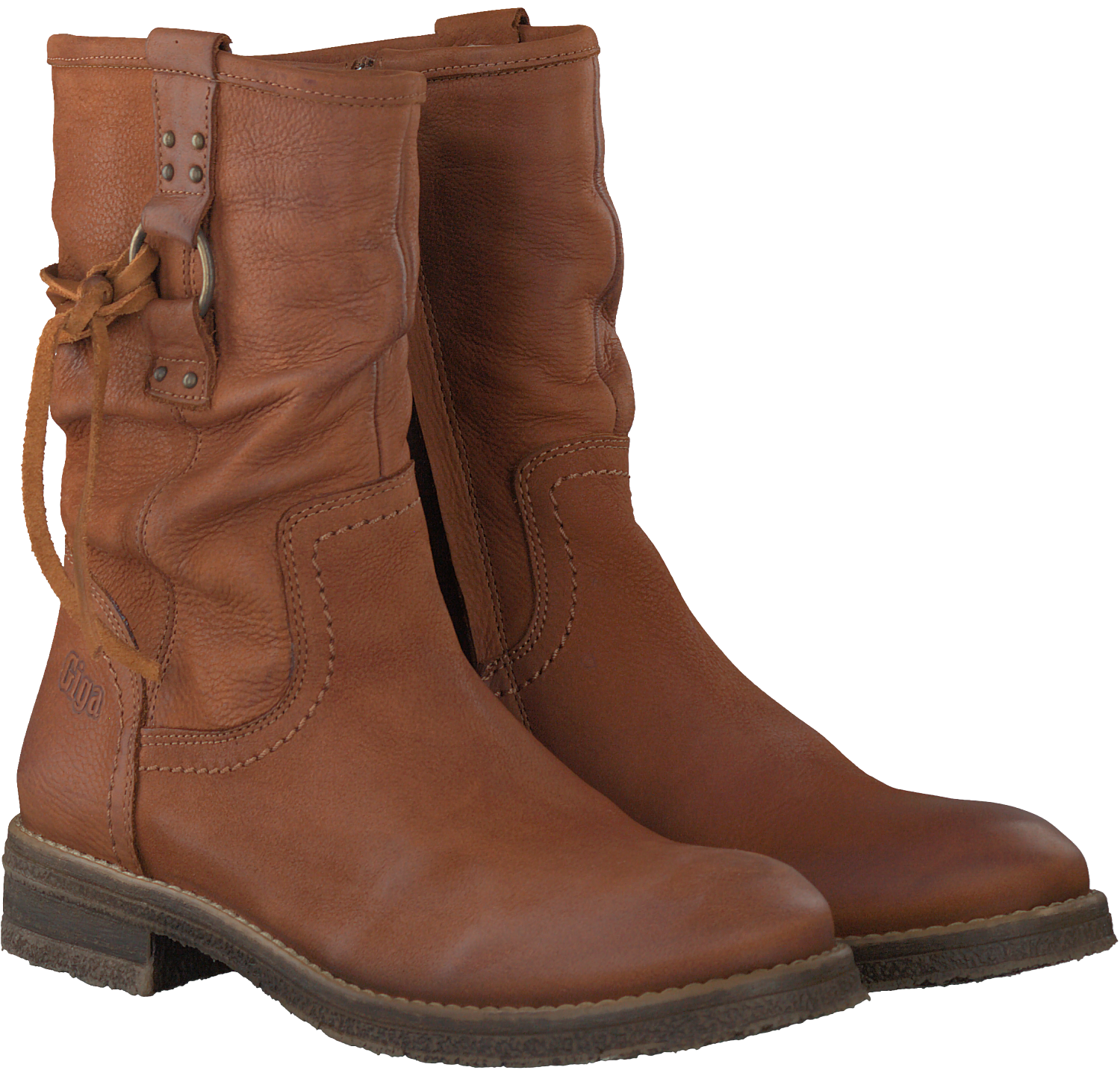 Cognac GIGA Lange laarzen 7948 | Omoda cognac GIGA Lange laarzen 7994 | Omoda