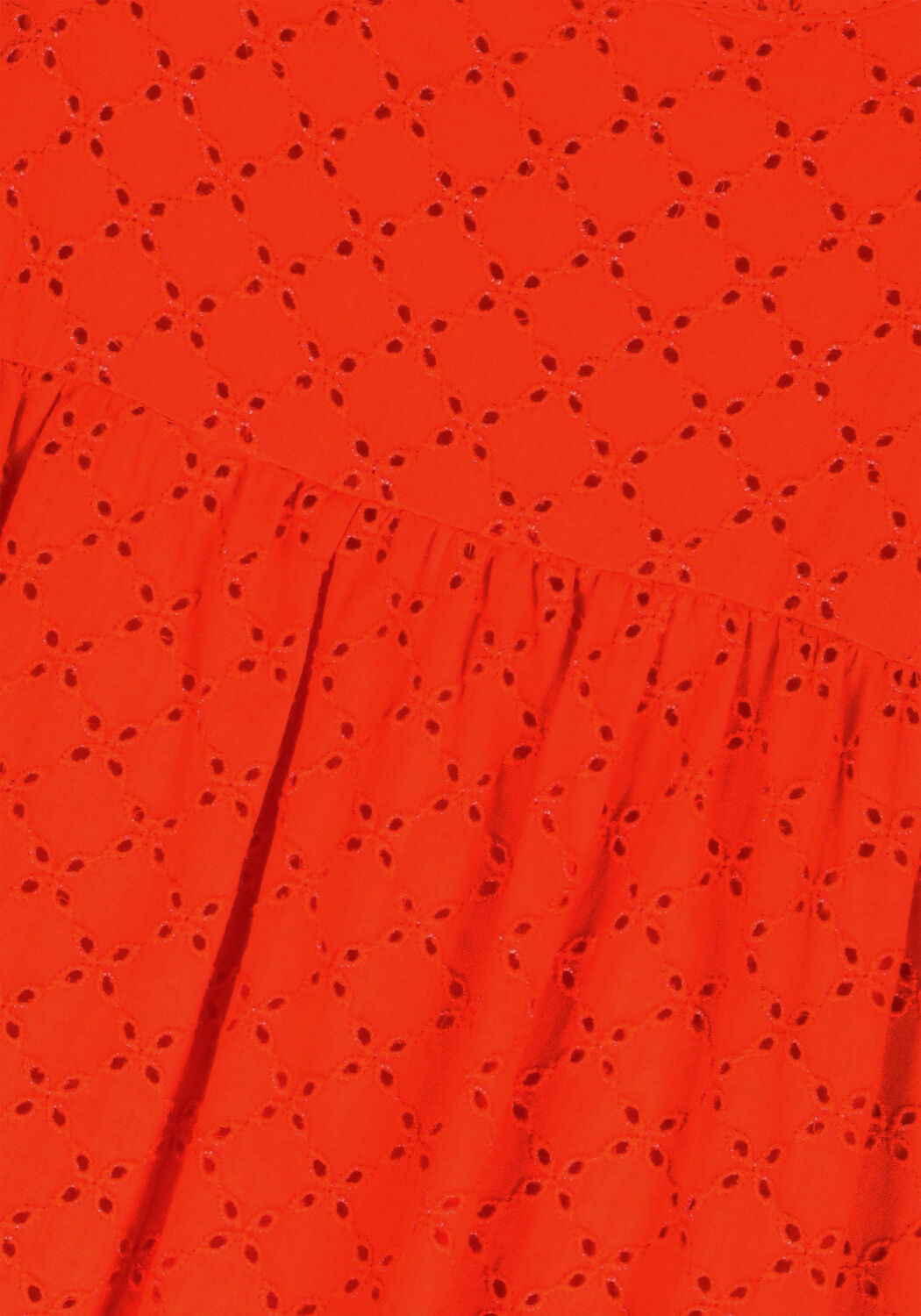 Oranje CARLIJNQ Maxi jurk BRODERIE - HALTER DRESS - large