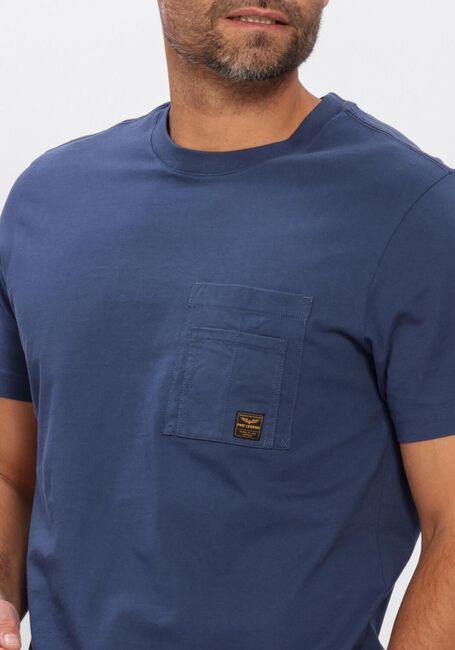 Blauwe PME LEGEND T-shirt PLAY HEAVY JERSEY POCKET - large
